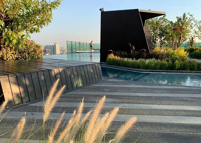 High Rise Luxury 1bed Roof Pool 2 Minmrt * Bangkok