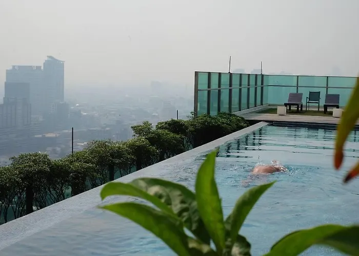 High Rise Luxury 1bed Roof Pool 2 Minmrt Apartment *